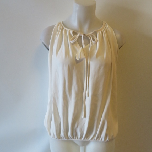CO CREAM SLEEVELESS BLOUSON TOP SIZE: XS * - Picture 1 of 8